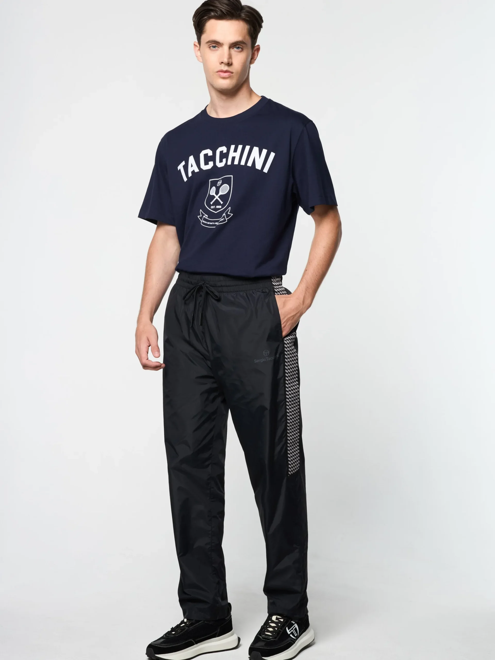 Sergio Tacchini Dama Track Pant- BLACK BEAUTY Fashion