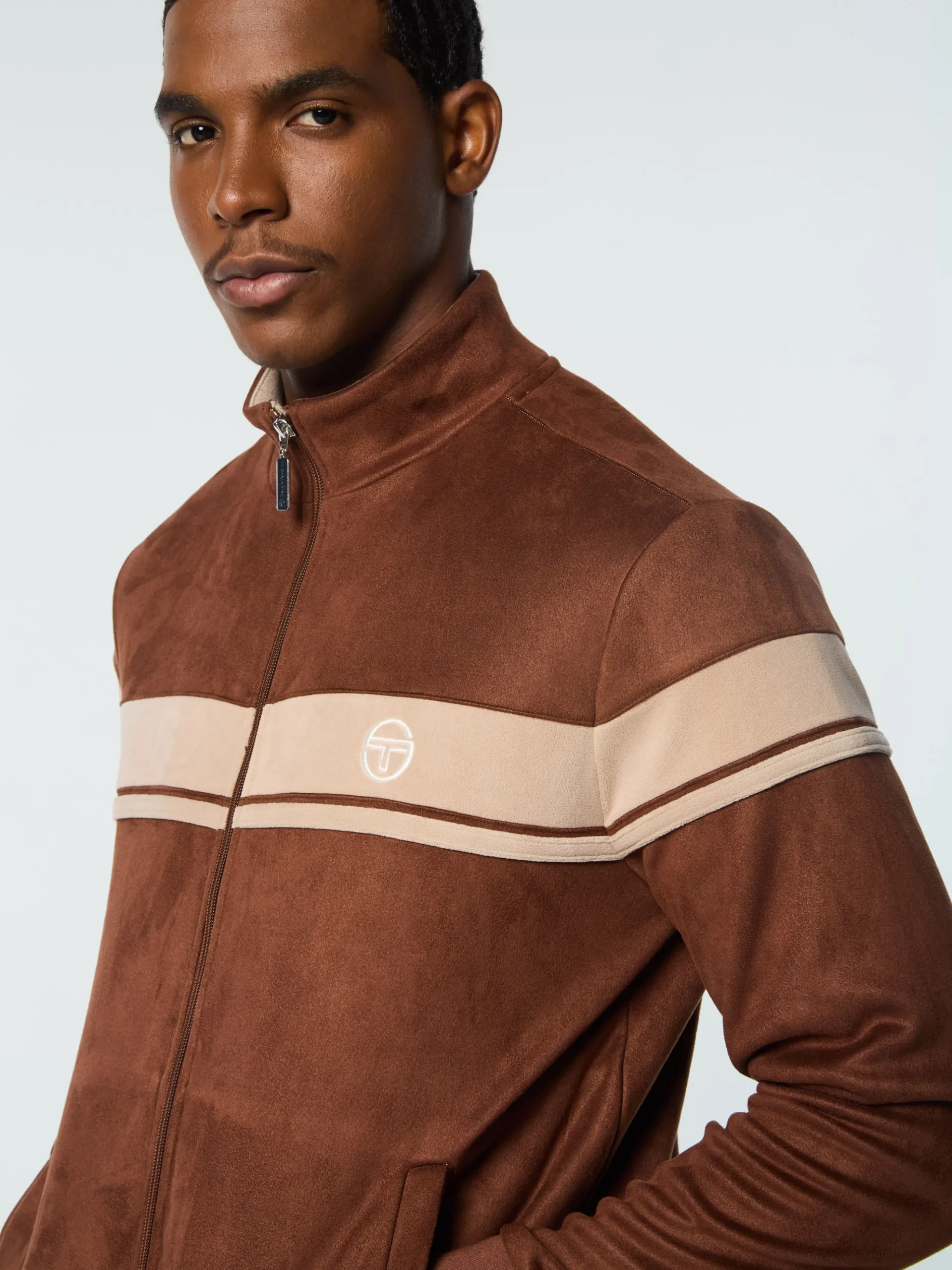 Sergio Tacchini Damarindo Track Jacket- CAPPUCCINO New