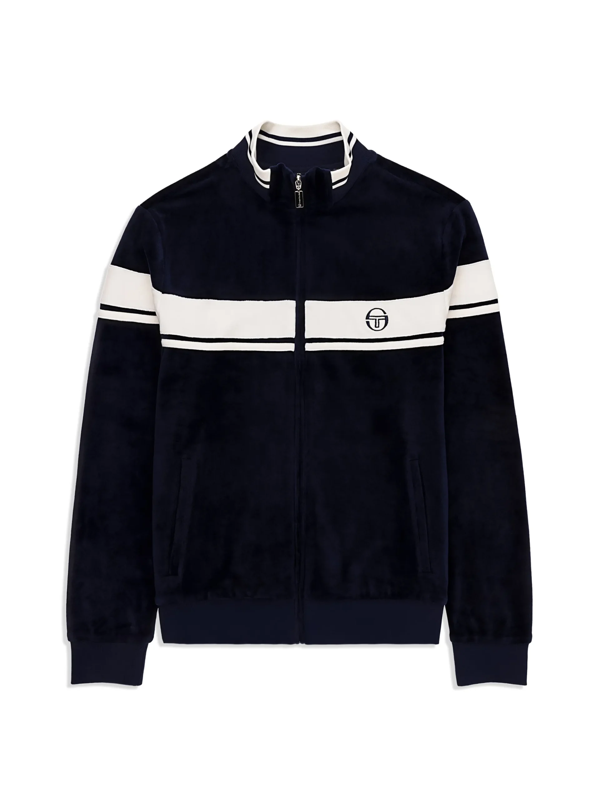 Sergio Tacchini Damarindo Velour Track Jacket- MARITIME BLUE Best
