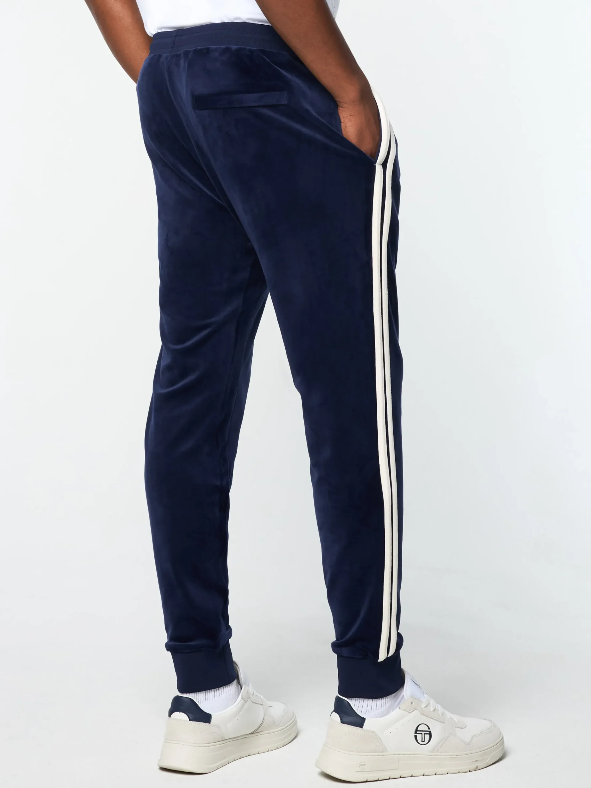Sergio Tacchini Damarindo Velour Track Pant- MARITIME BLUE Best
