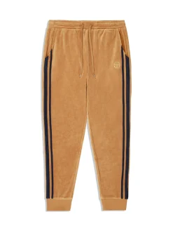 Sergio Tacchini Damarindo Velour Track Pant- Almond/ Maritime Blue ALMOND/MARITIME BLUE Clearance