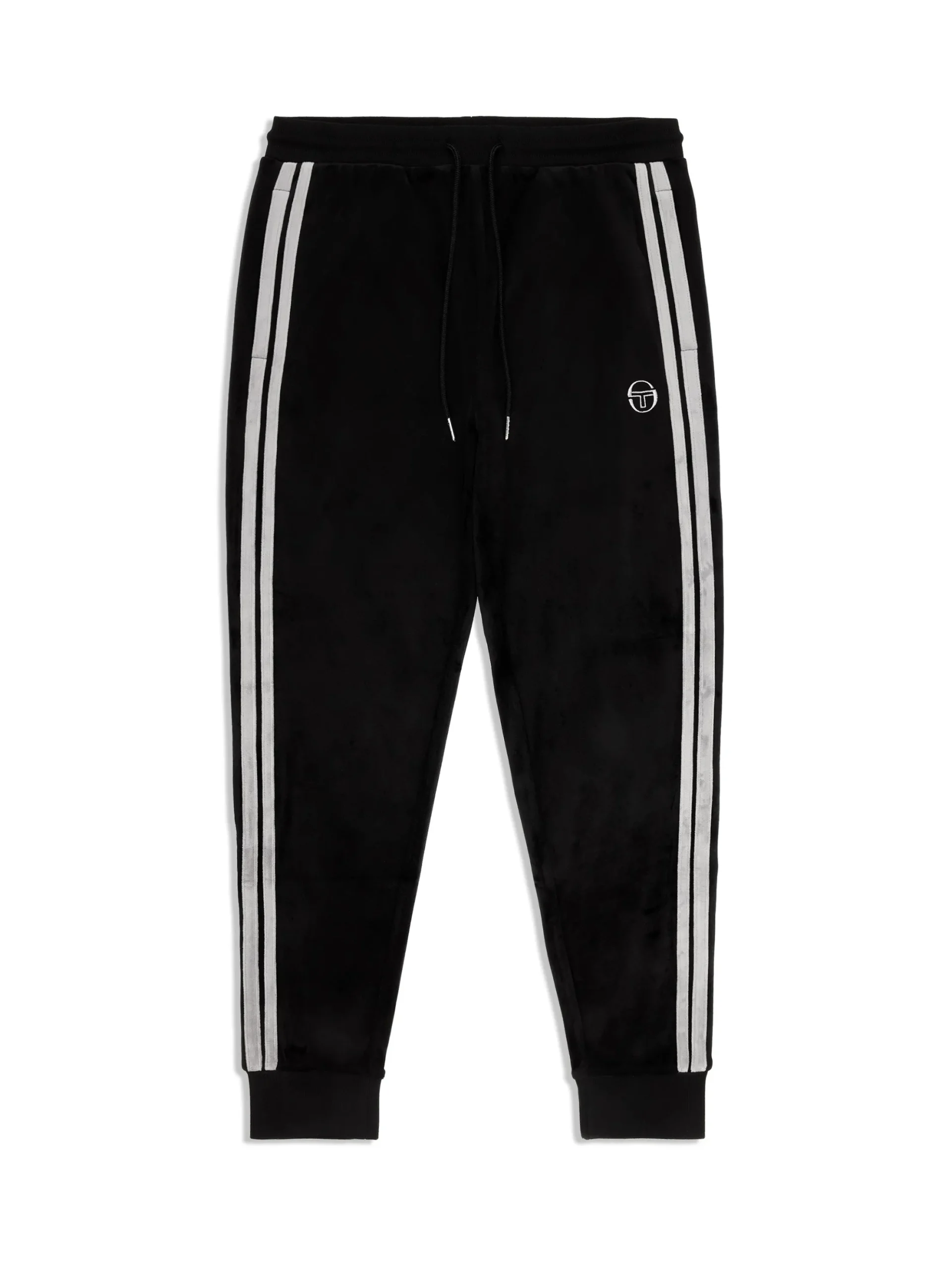 Sergio Tacchini Damarindo Velour Track Pant- BLACK BEAUTY Best