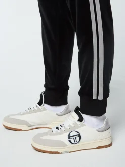 Sergio Tacchini Damarindo Velour Track Pant- BLACK BEAUTY Best