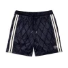 Sergio Tacchini Debossed Damarindo Velour Short- MARITIME BLUE Discount