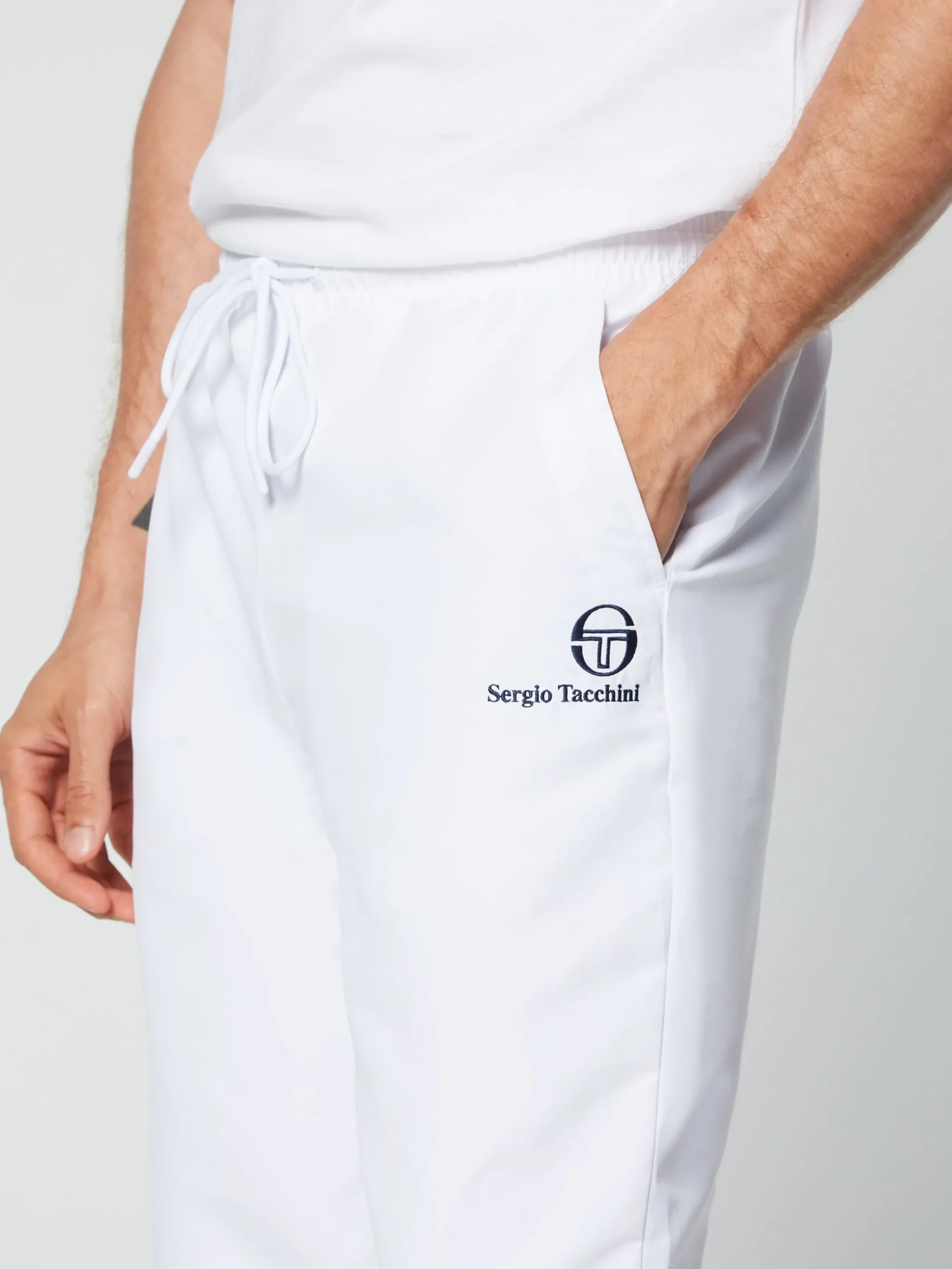 Sergio Tacchini Denver Track Pants- WHITE New