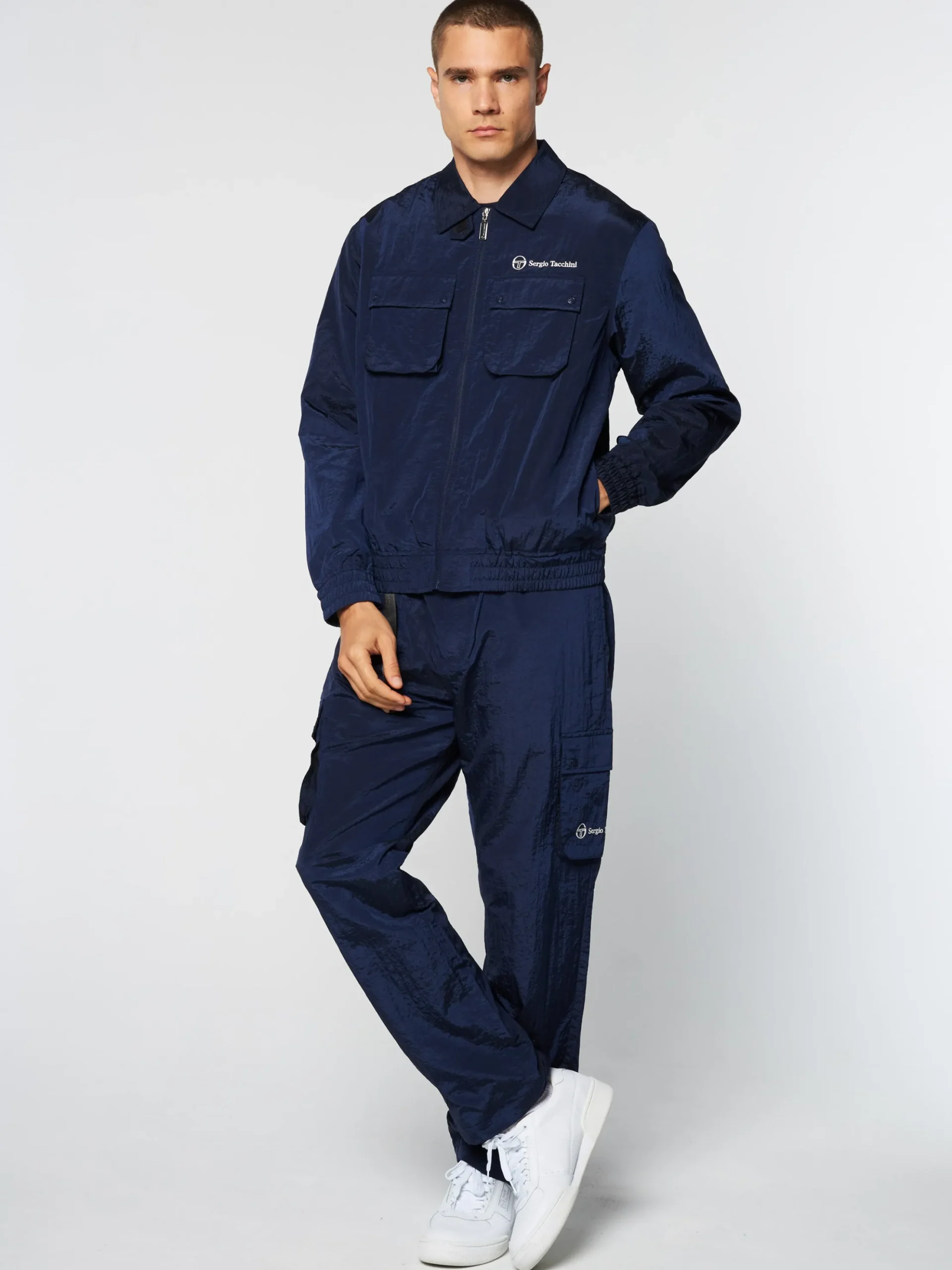Sergio Tacchini Devonte Track Jacket- MARITIME BLUE Discount