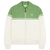 Sergio Tacchini Donato Knit Track Jacket- Gardenia/ Jade Green GARDENIA/JADE GREEN Discount