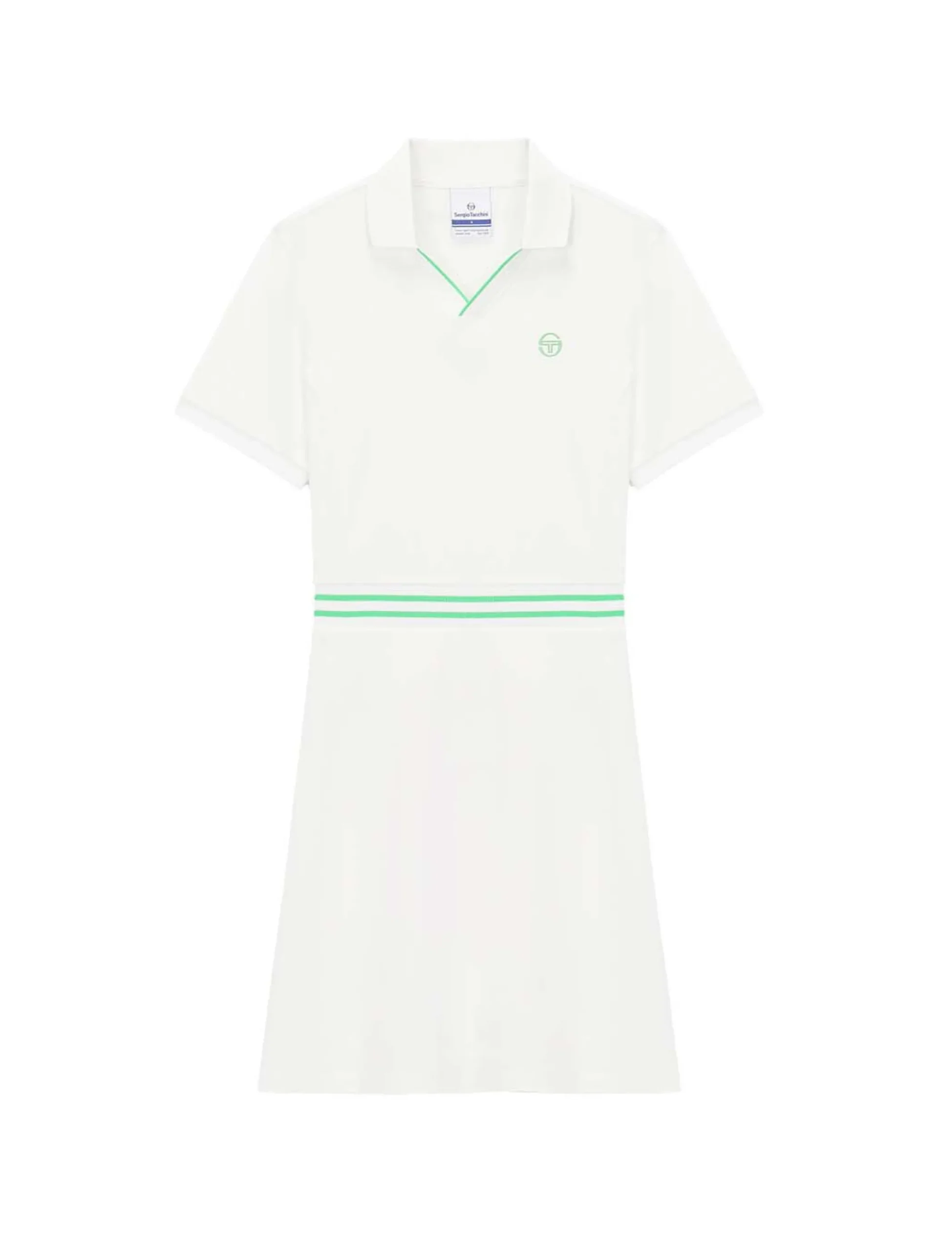 Sergio Tacchini Essential Piqué Collar Dress- OFF WHITE New