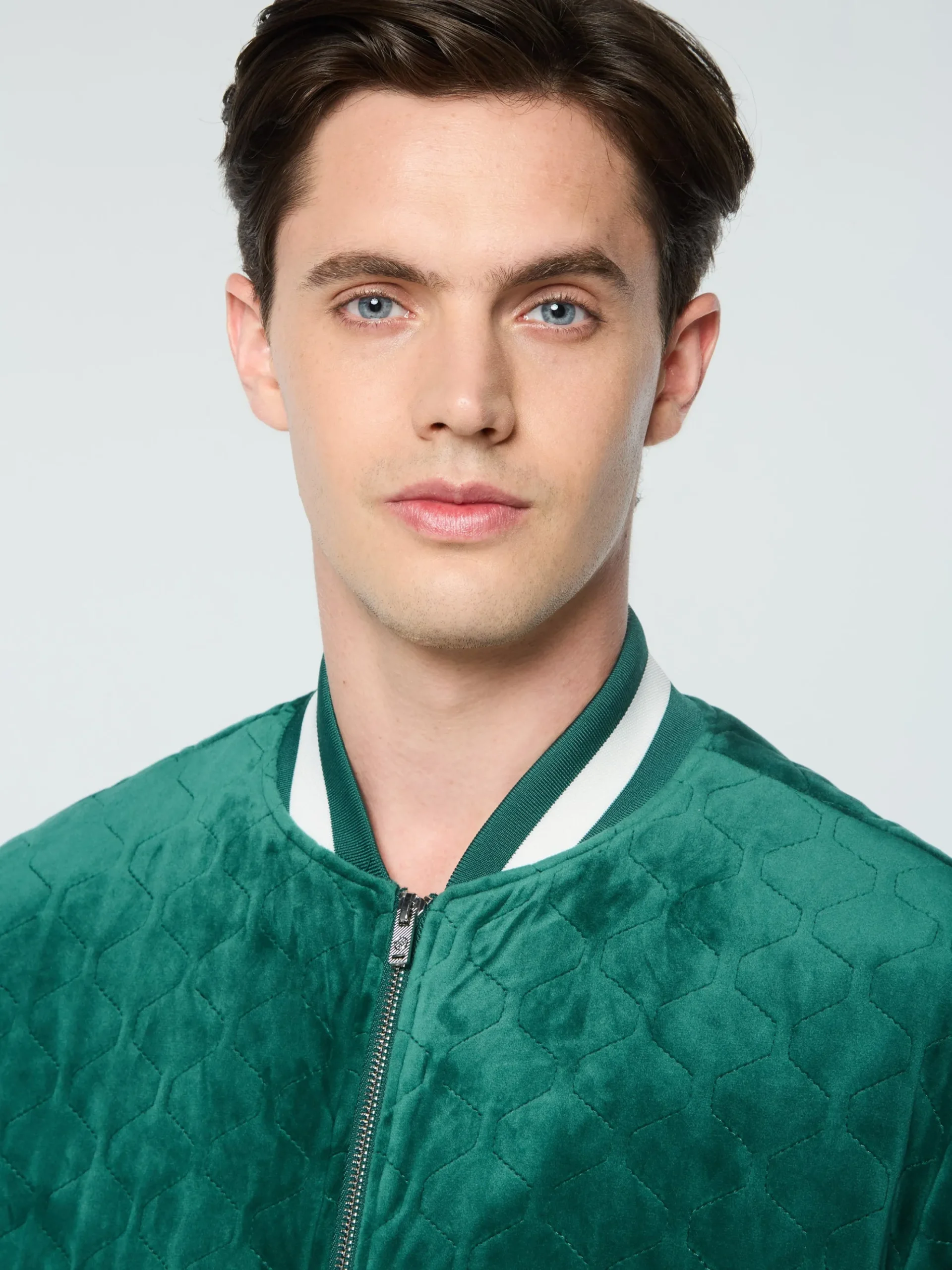 Sergio Tacchini Fasano Quilted Velour Jacket- RAINFOREST Hot