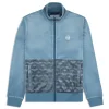 Sergio Tacchini Foggia Velour Debossed Track Jacket- CORONET BLUE Best