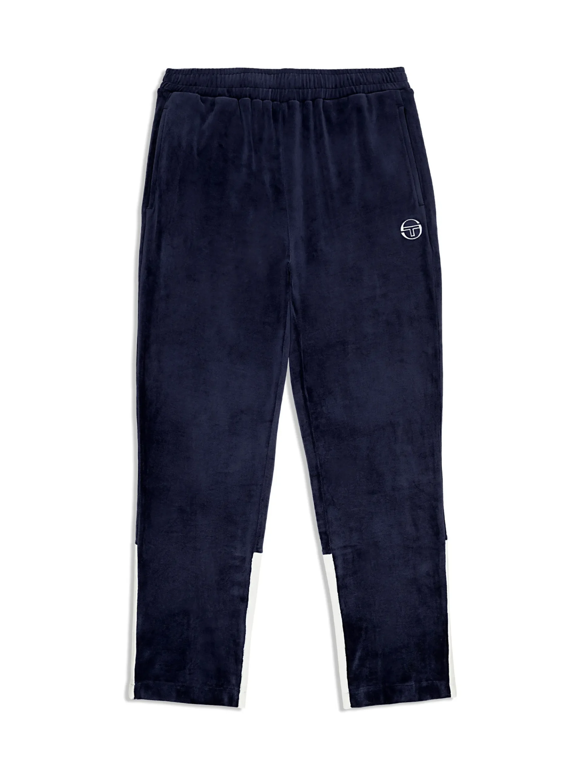 Sergio Tacchini Foggia Velour Debossed Track Pant- MARITIME BLUE New