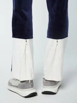 Sergio Tacchini Foggia Velour Debossed Track Pant- MARITIME BLUE New