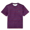 Sergio Tacchini Foggia Velour T-Shirt- BLACKBERRY CORDIAL Clearance
