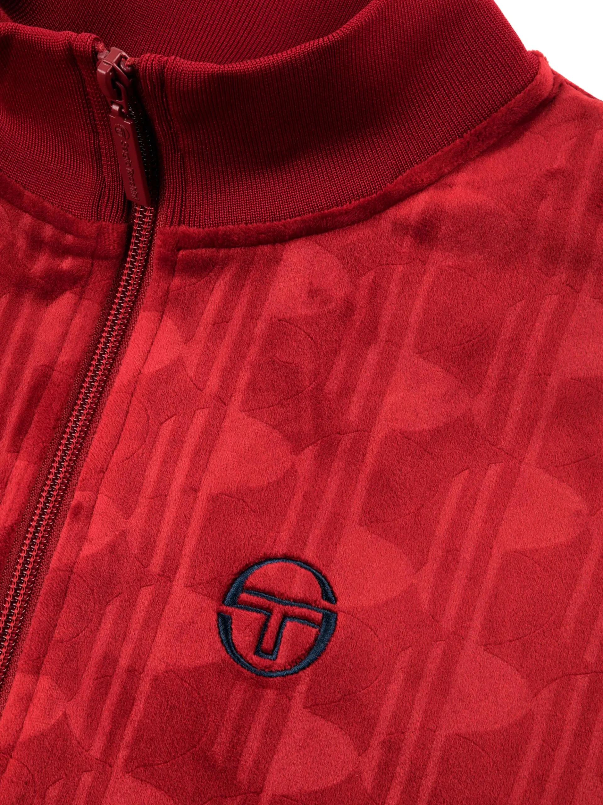 Sergio Tacchini Gabrisa Velour Track Jacket- SUN DRIED TOMATO Outlet