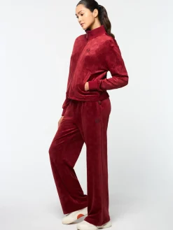 Sergio Tacchini Gabrisa Velour Track Jacket- SUN DRIED TOMATO Outlet