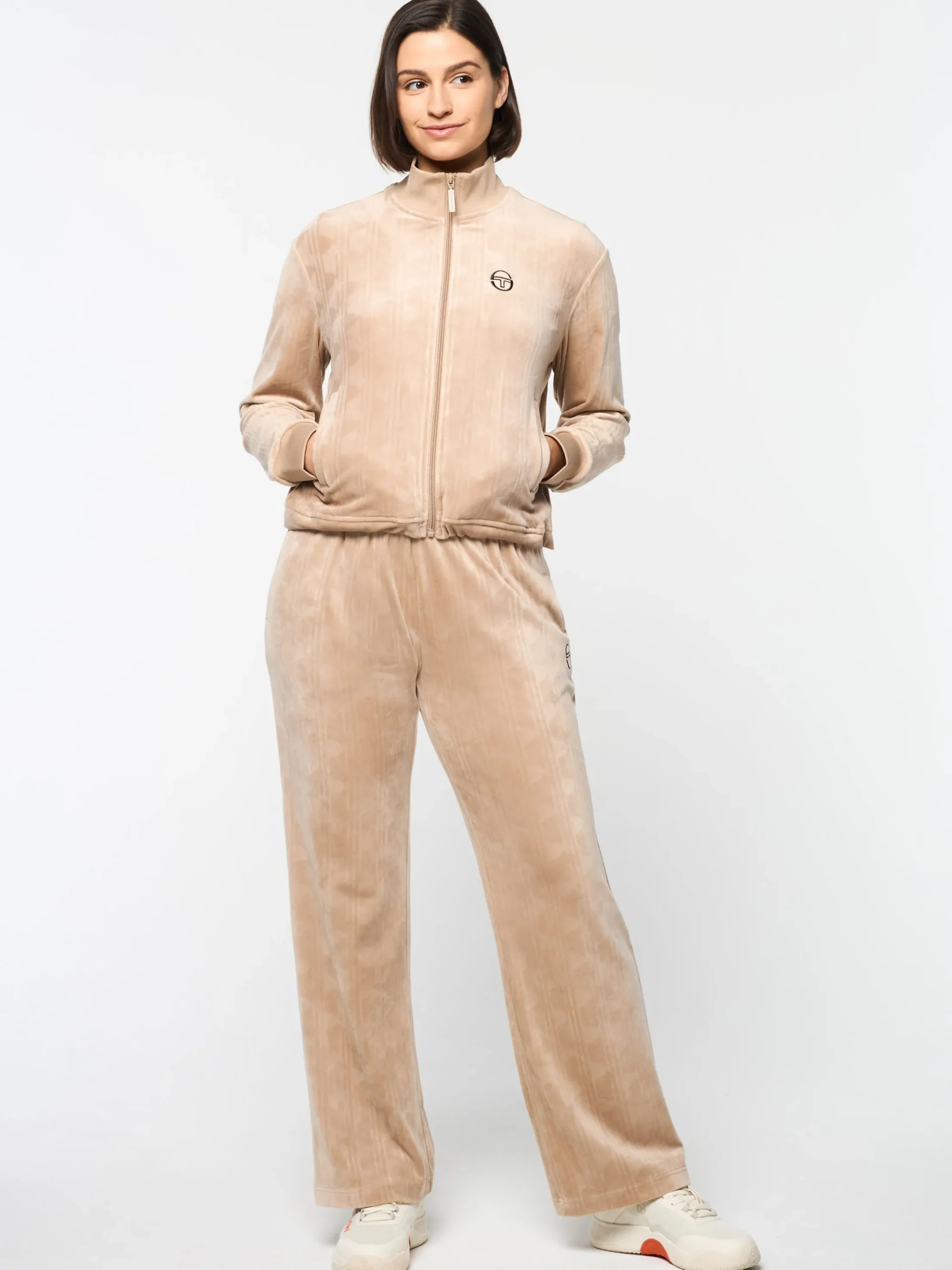 Sergio Tacchini Gabrisa Velour Track Jacket- HUMUS Hot