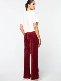 Sergio Tacchini Gabrisa Velour Track Pant- SUN DRIED TOMATO Hot