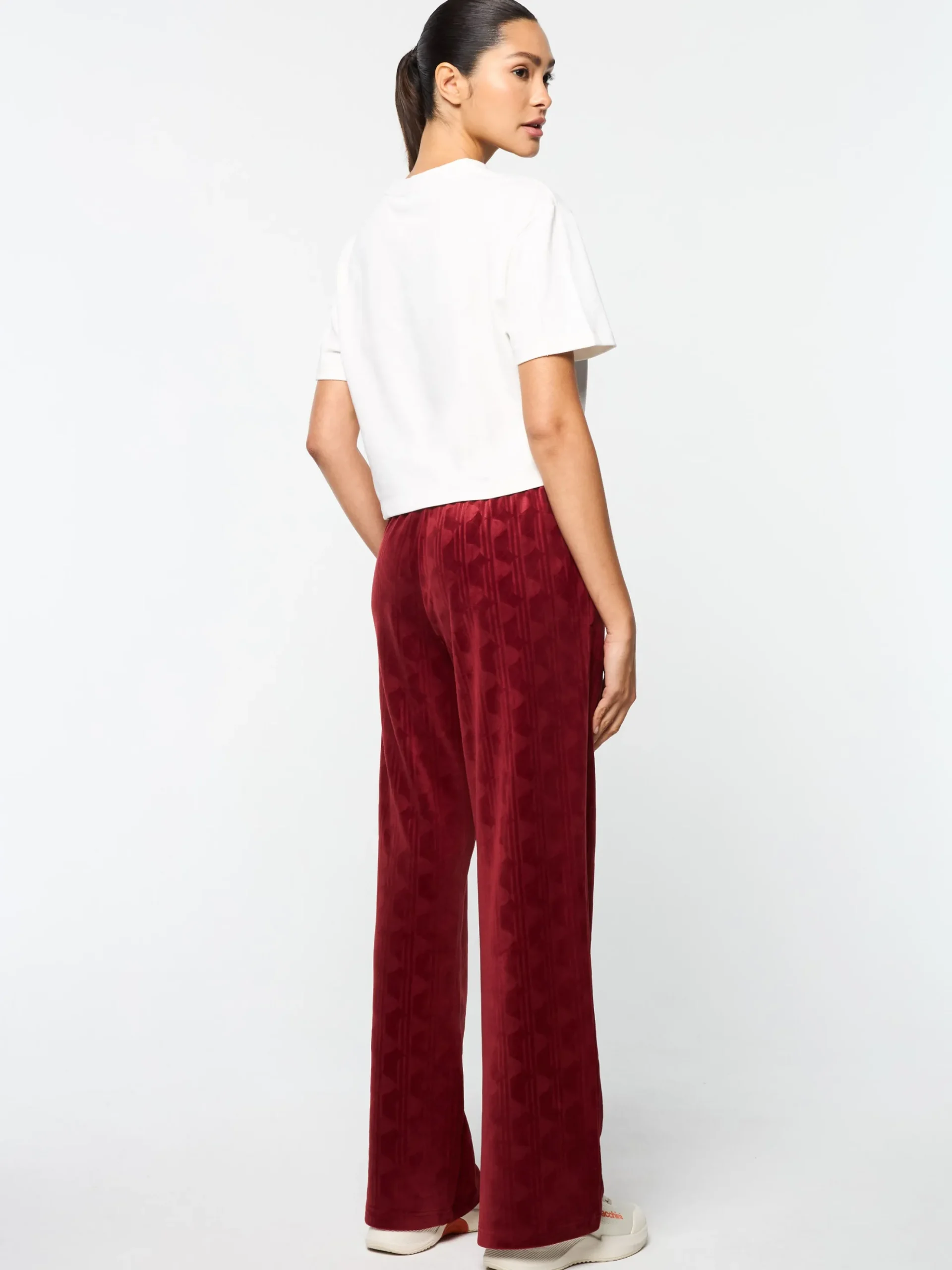 Sergio Tacchini Gabrisa Velour Track Pant- SUN DRIED TOMATO Hot