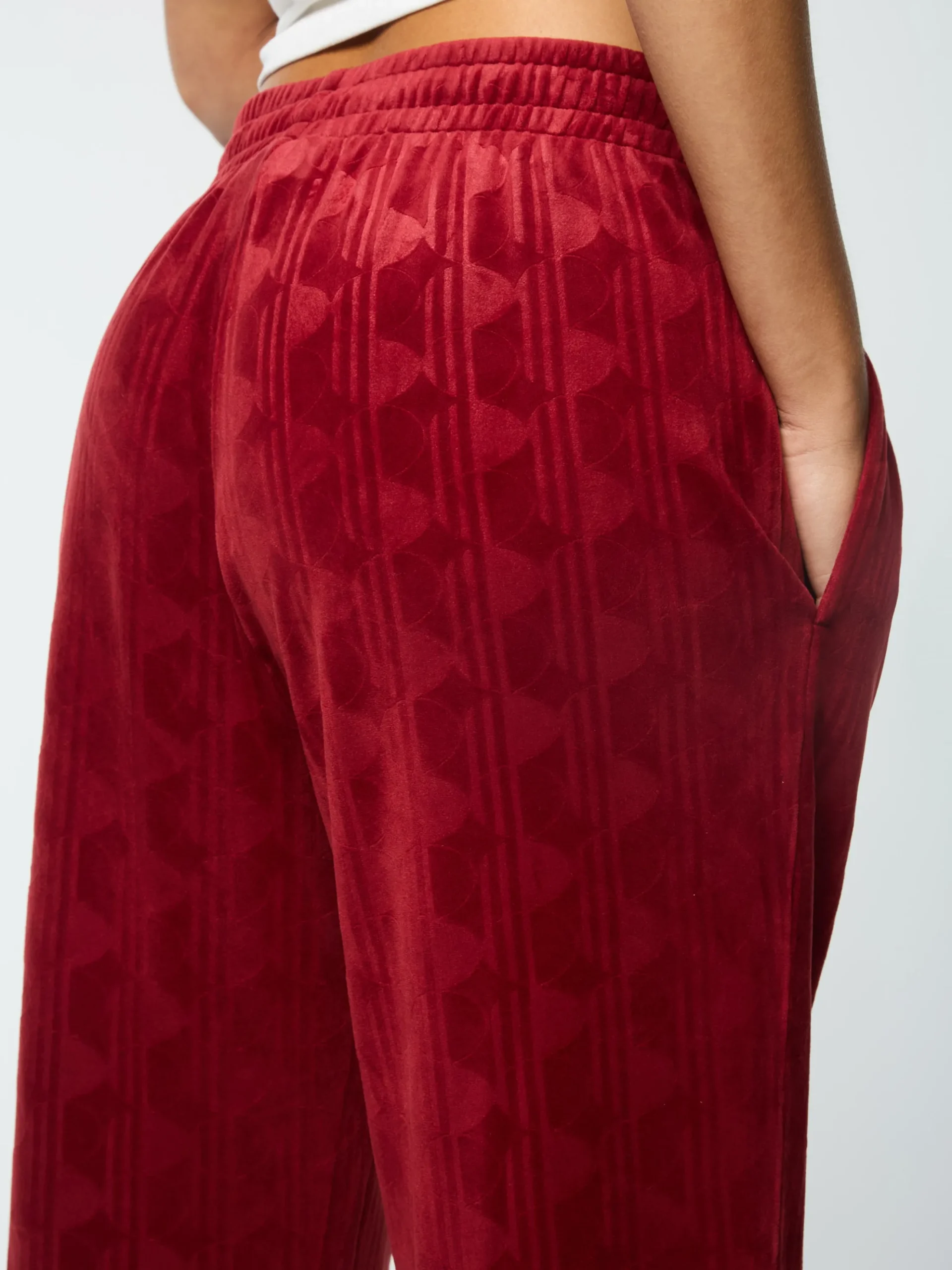 Sergio Tacchini Gabrisa Velour Track Pant- SUN DRIED TOMATO Hot