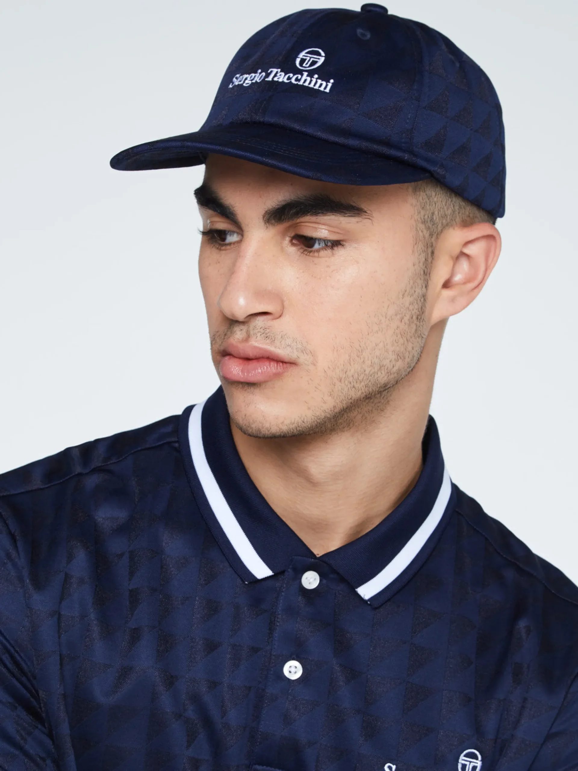 Sergio Tacchini Geo Cap- MARITIME BLUE Clearance