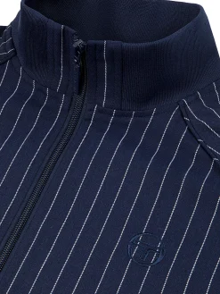 Sergio Tacchini Gessato Suiting Track Jacket- MARITIME BLUE Discount