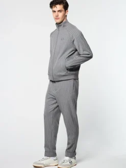 Sergio Tacchini Gessato Suiting Track Jacket- QUIET SHADE New