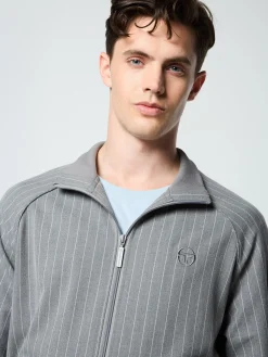 Sergio Tacchini Gessato Suiting Track Jacket- QUIET SHADE New