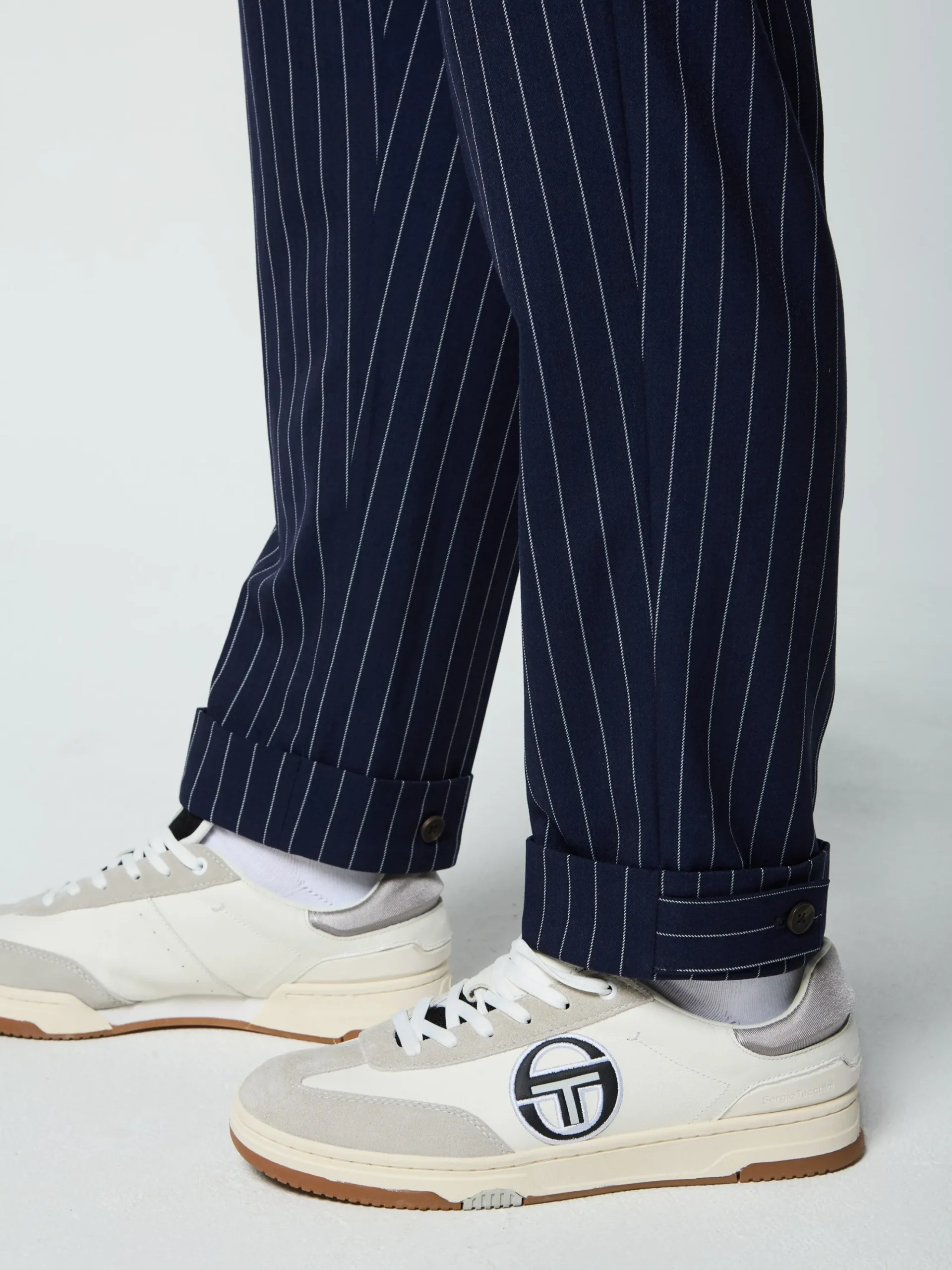 Sergio Tacchini Gessato Suiting Track Pant- MARITIME BLUE Clearance