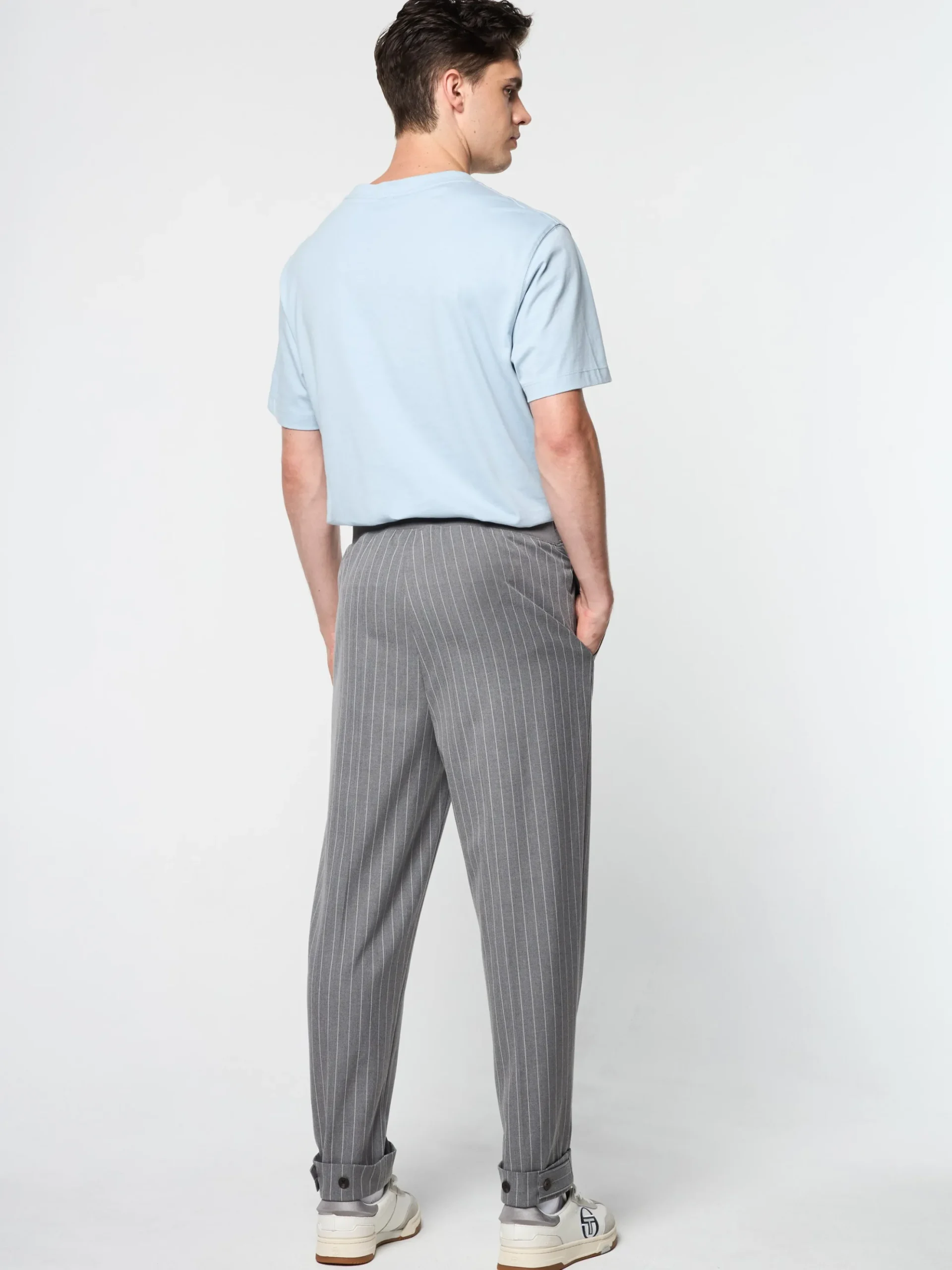 Sergio Tacchini Gessato Suiting Track Pant- QUIET SHADE Best