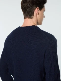 Sergio Tacchini Giacomo Knit Sweater- MARITIME BLUE Hot