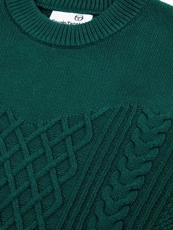 Sergio Tacchini Giacomo Knit Sweater- RAINFOREST New
