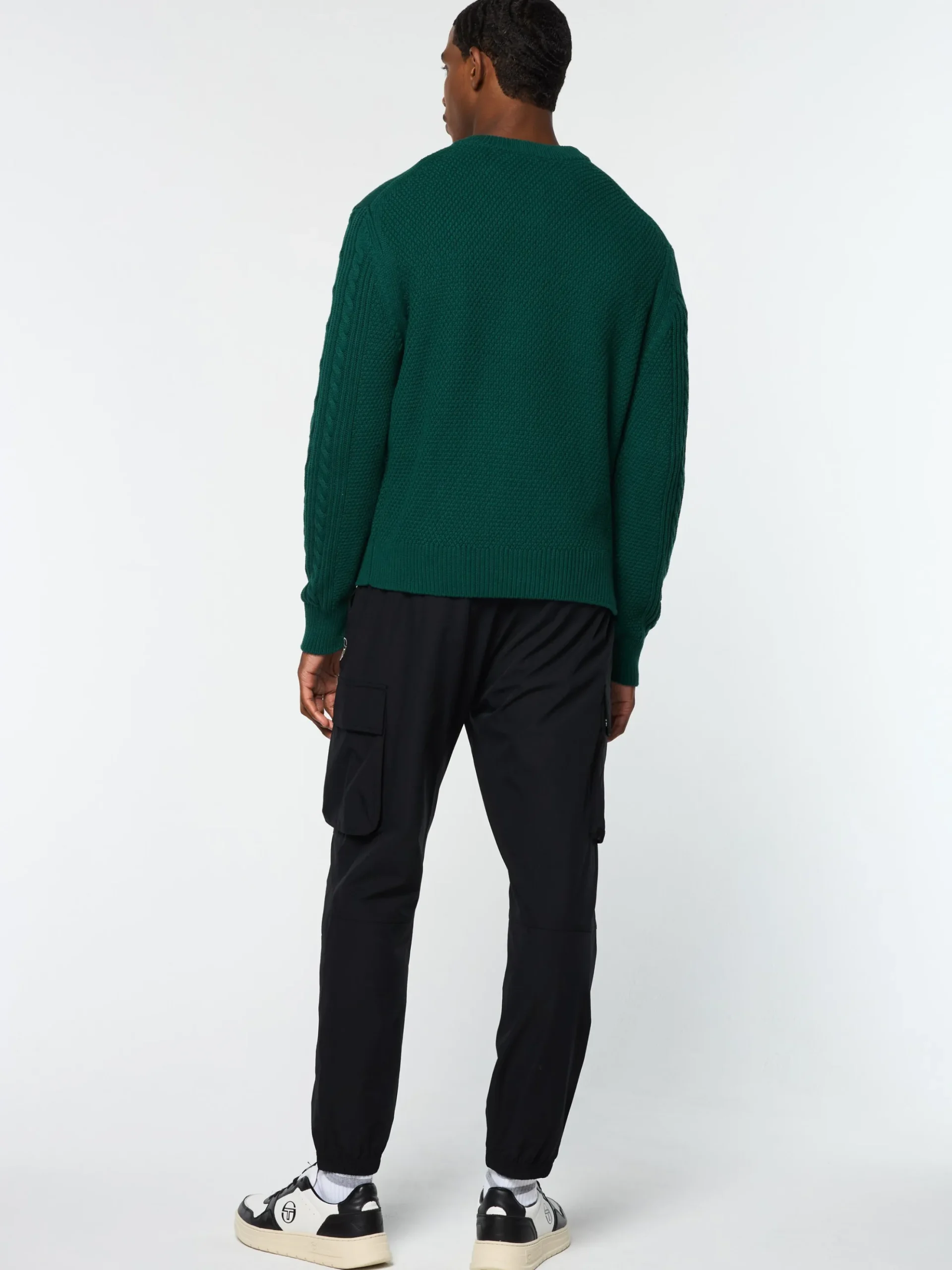 Sergio Tacchini Giacomo Knit Sweater- RAINFOREST New