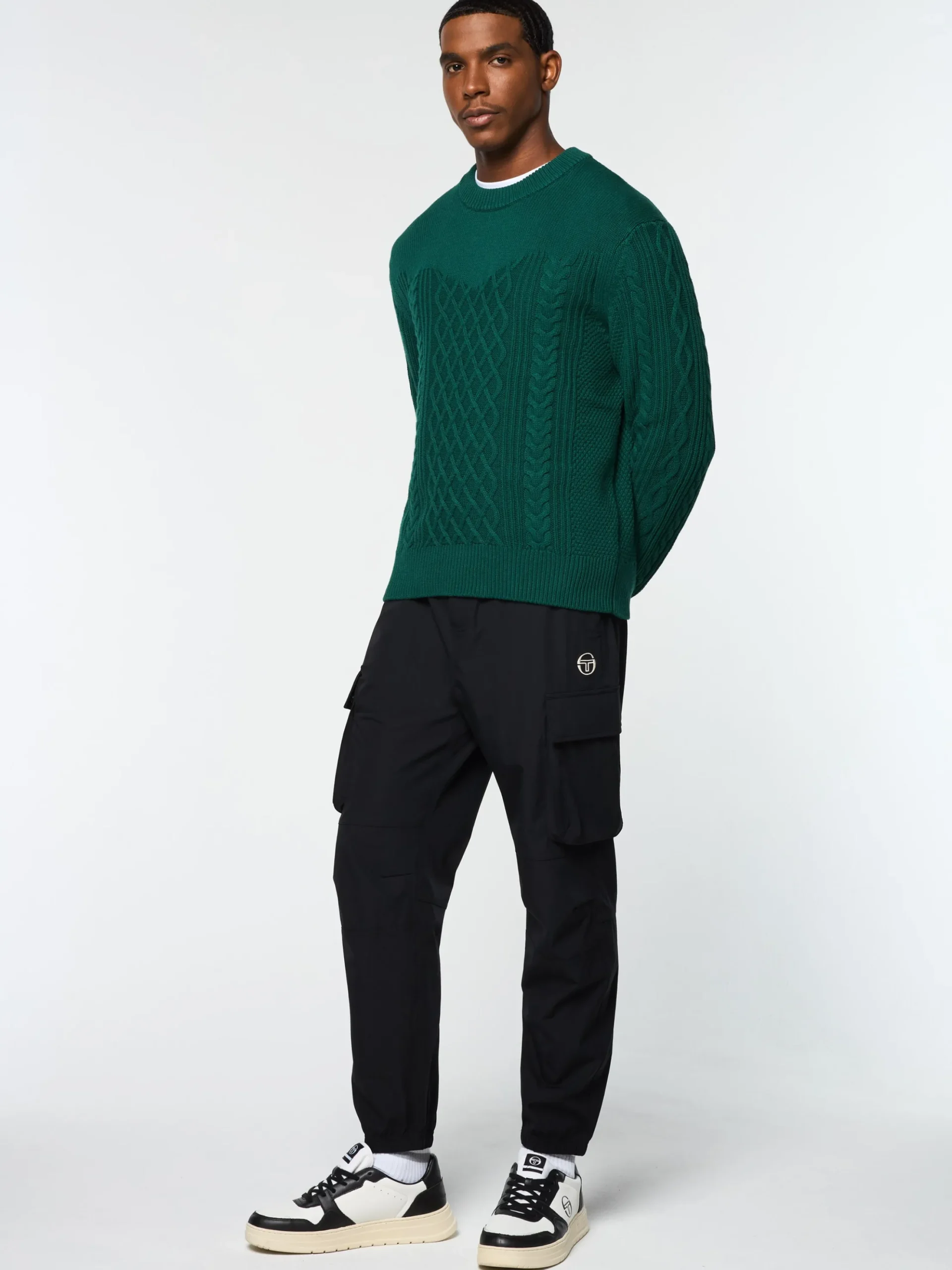 Sergio Tacchini Giacomo Knit Sweater- RAINFOREST New
