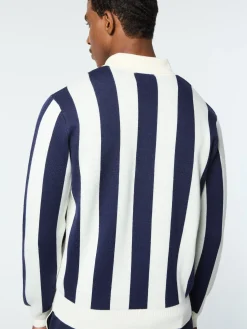 Sergio Tacchini Gioco Jacquard Long Sleeve Polo- GARDENIA Hot