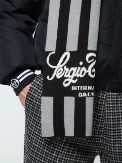 Sergio Tacchini Gioco Jacquard Scarf- BLACK BEAUTY Outlet