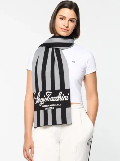 Sergio Tacchini Gioco Jacquard Scarf- BLACK BEAUTY Outlet