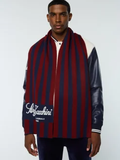 Sergio Tacchini Gioco Jacquard Scarf- MARITIME BLUE Best