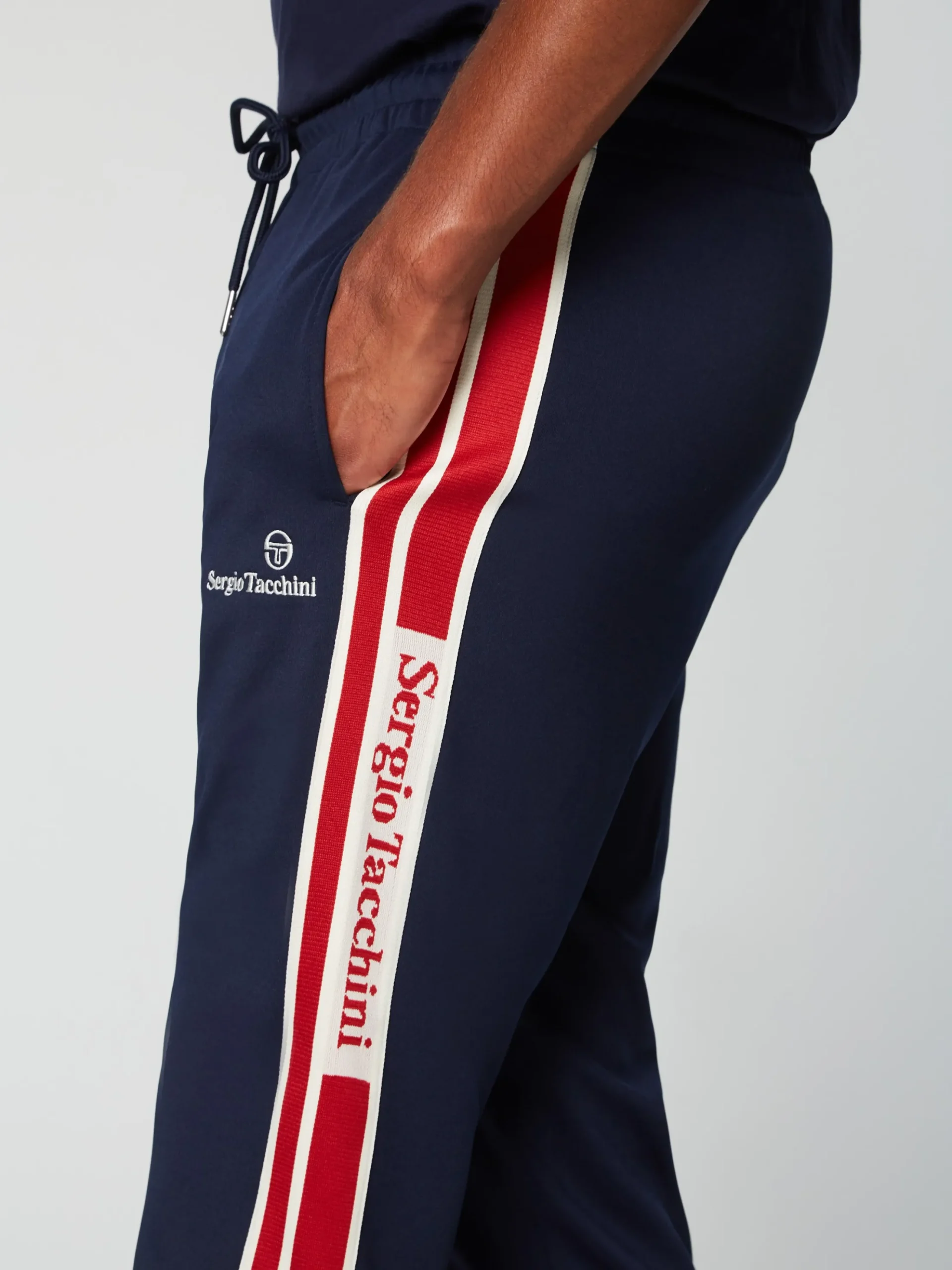 Sergio Tacchini Gromo Tape Track Pant- MARITIME BLUE Discount