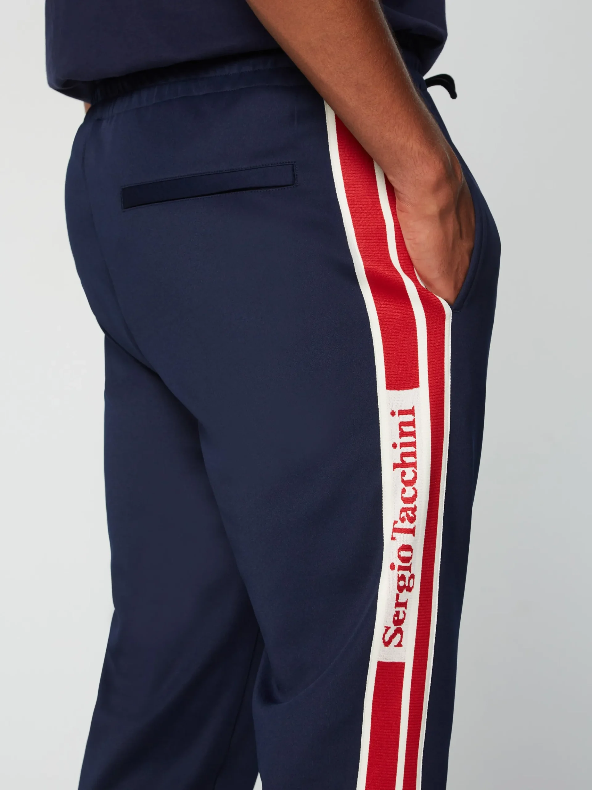 Sergio Tacchini Gromo Tape Track Pant- MARITIME BLUE Discount