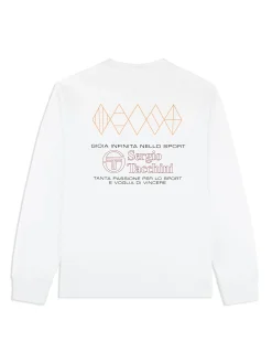 Sergio Tacchini Inverno Long Sleeve T-Shirt- BRILLIANT WHITE Sale