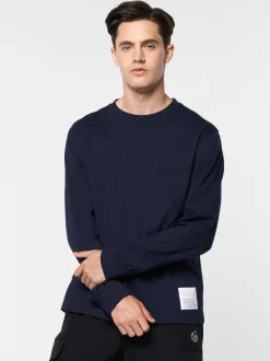 Sergio Tacchini Inverno Long Sleeve T-Shirt- MARITIME BLUE Discount