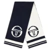 Sergio Tacchini La Faccia Jacquard Scarf- MARITIME BLUE Sale