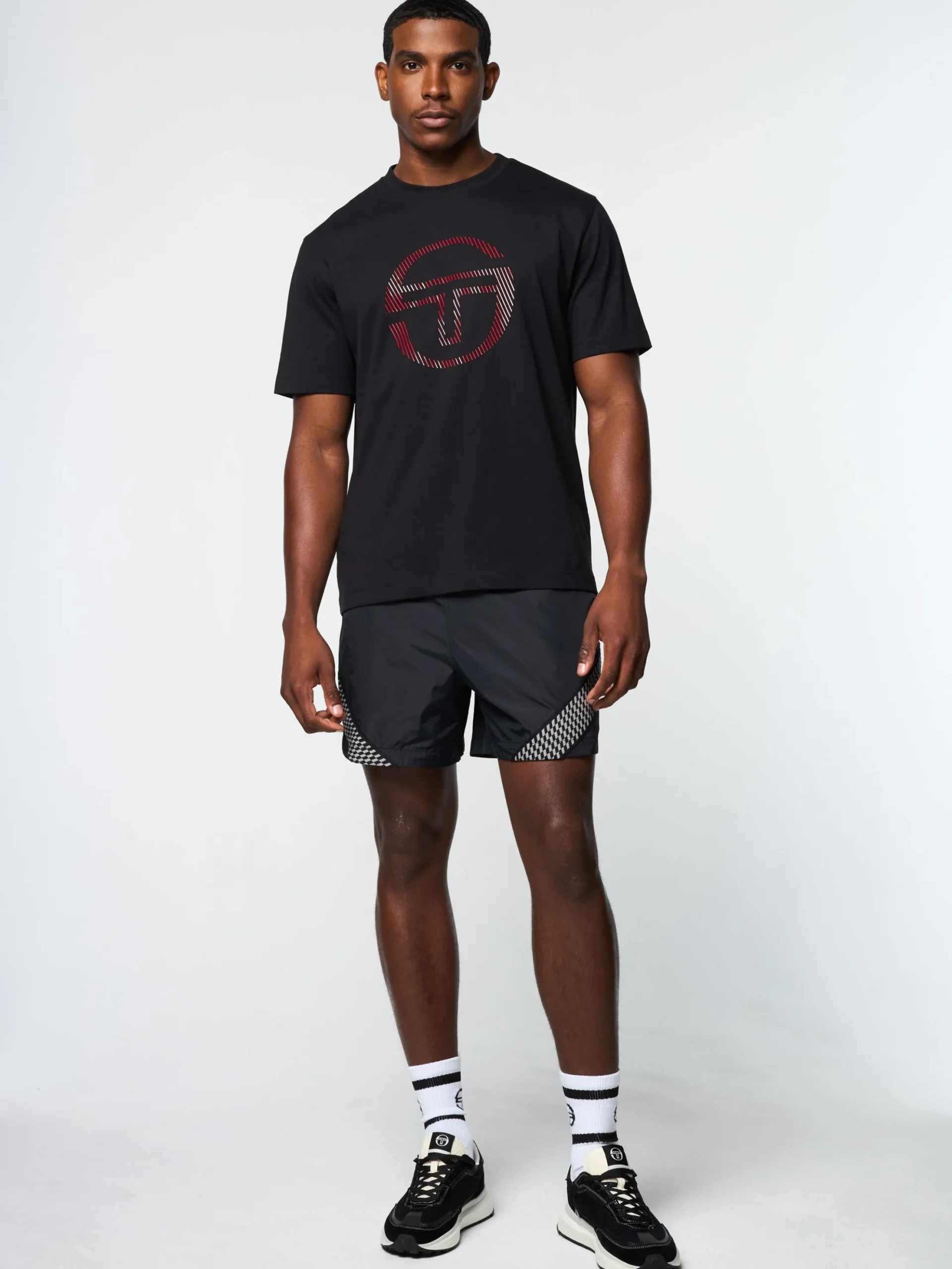 Sergio Tacchini Lecce T-Shirt- BLACK BEAUTY Fashion