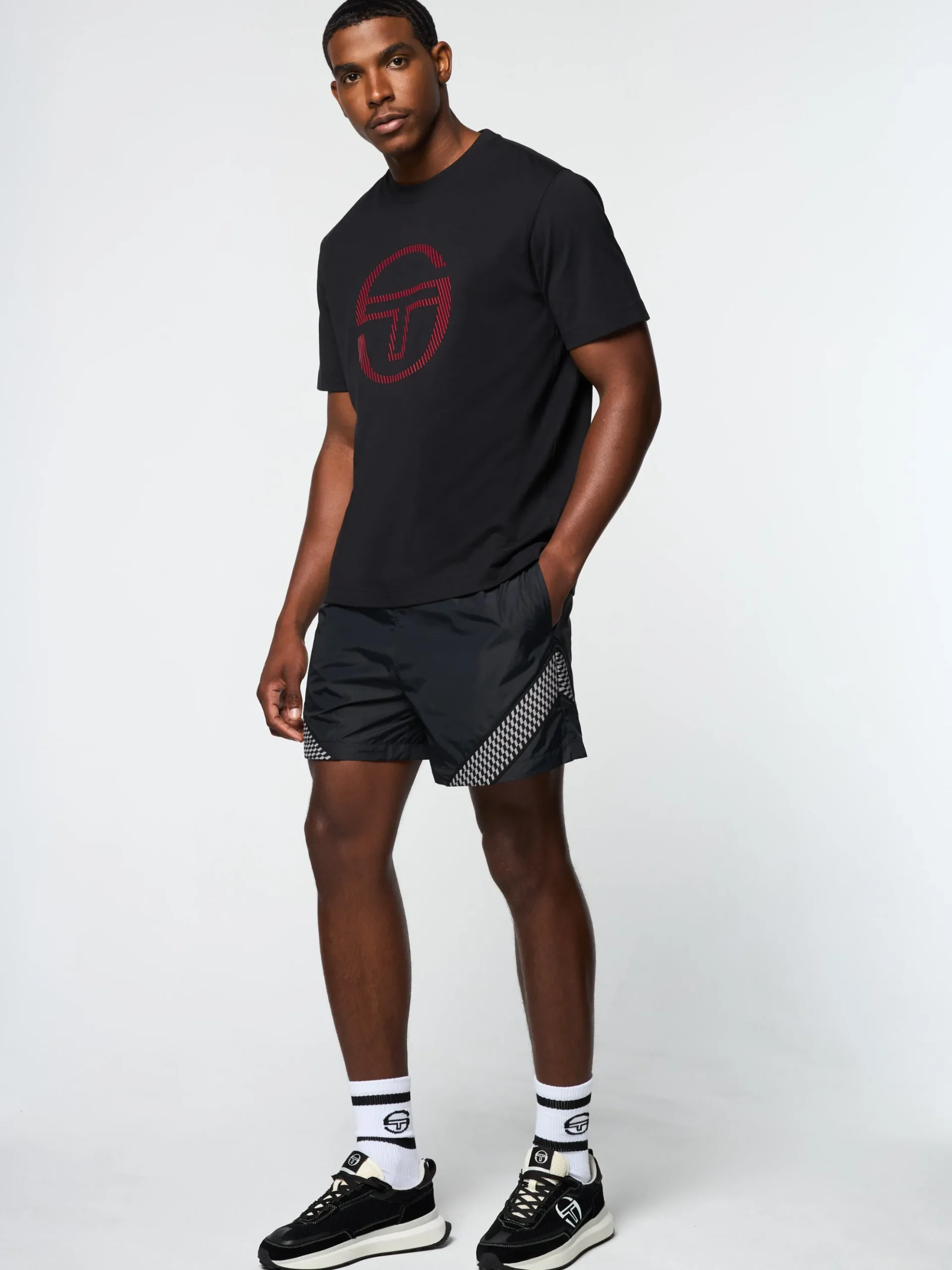 Sergio Tacchini Lecce T-Shirt- BLACK BEAUTY Fashion