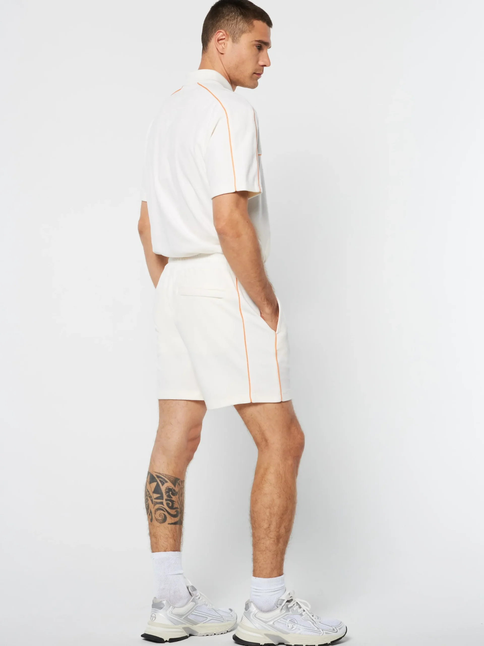 Sergio Tacchini Lioni Velour Short Archivio- GARDENIA Sale