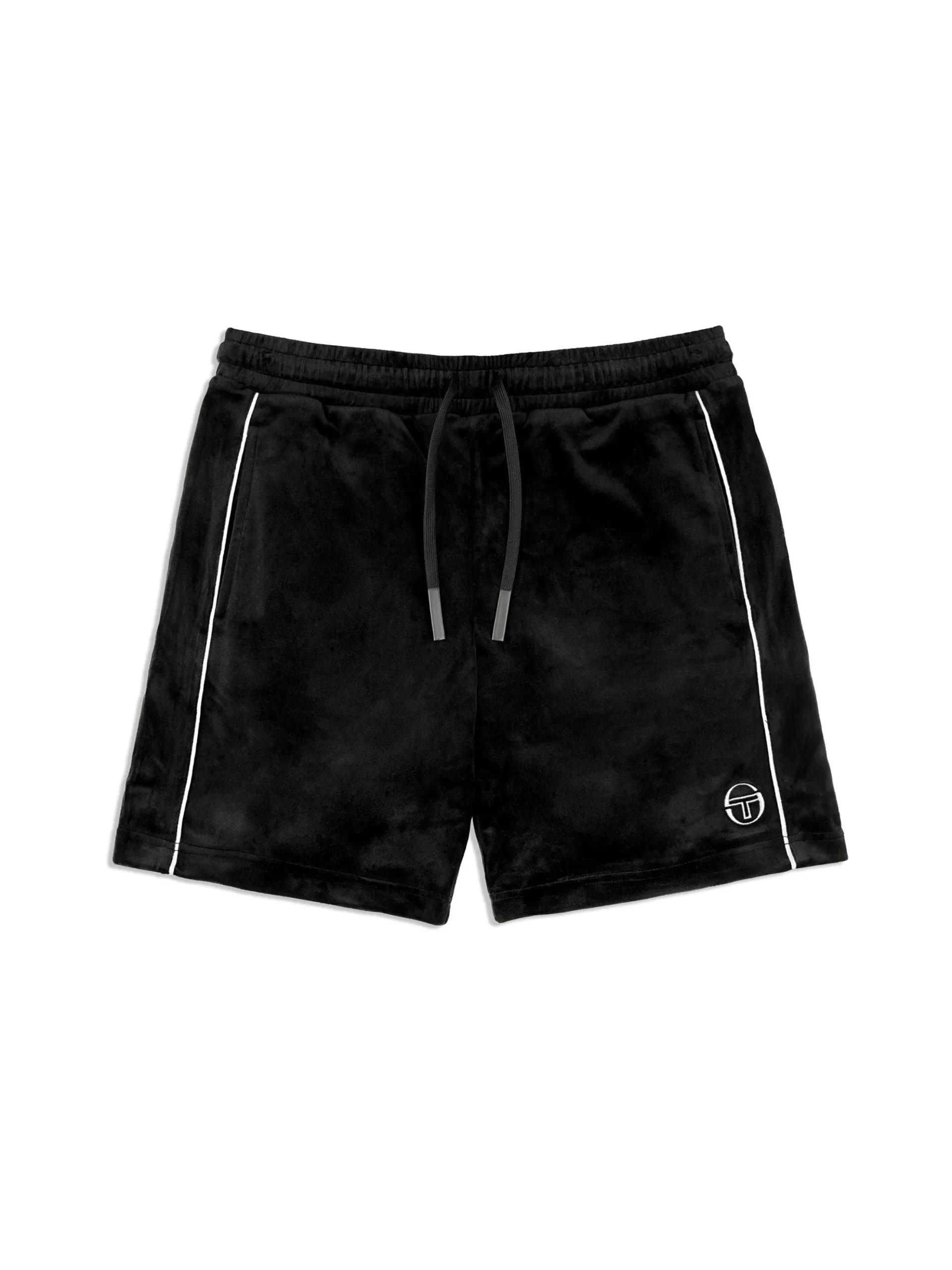 Sergio Tacchini Lioni Velour Short Archivio- BLACK BEAUTY Fashion