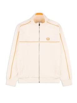Sergio Tacchini Lioni Velour Track Jacket Archivio- GARDENIA Clearance