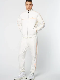 Sergio Tacchini Lioni Velour Track Jacket Archivio- GARDENIA Clearance