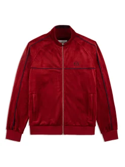 Sergio Tacchini Lioni Velour Track Jacket- SUN DRIED TOMATO Clearance