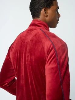 Sergio Tacchini Lioni Velour Track Jacket- SUN DRIED TOMATO Clearance